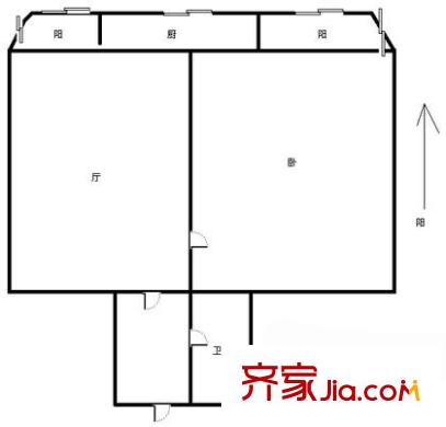 藍(lán)水園戶型圖戶型圖 1室1廳1衛(wèi)1廚