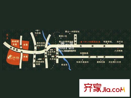 左岸景林交通圖