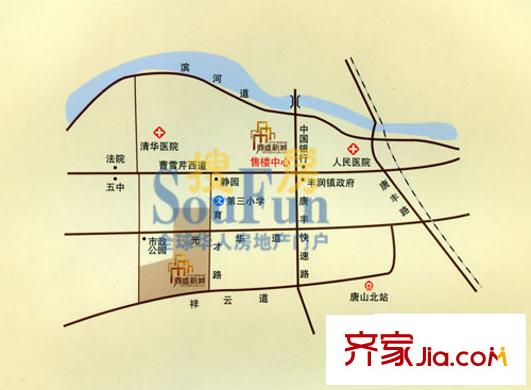 鼎盛新城交通圖