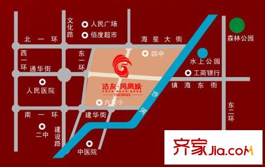 浩友鳳凰城交通圖