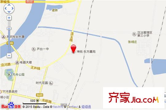坤拓東方嘉苑交通坐標圖