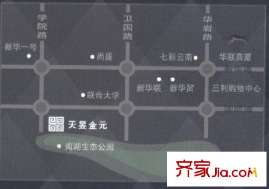天昱金元交通圖