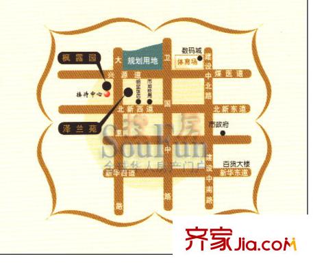 瑞德花園別墅交通圖