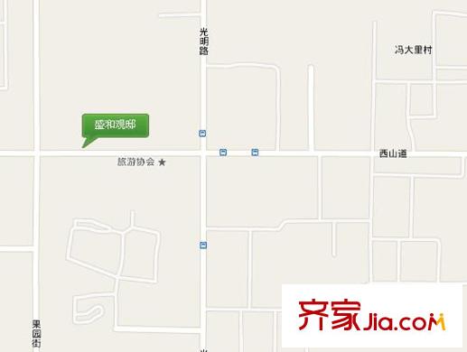 盛和觀邸別墅交通圖