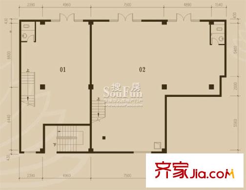 景泰翰林Cg4首層平面圖 
