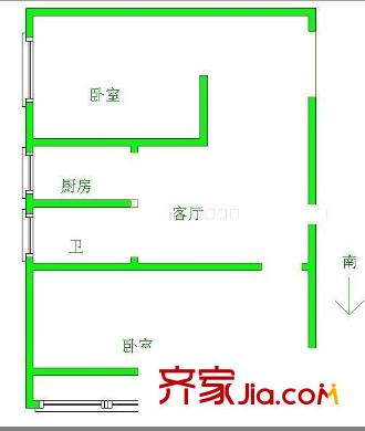 德源里 2室 戶型圖