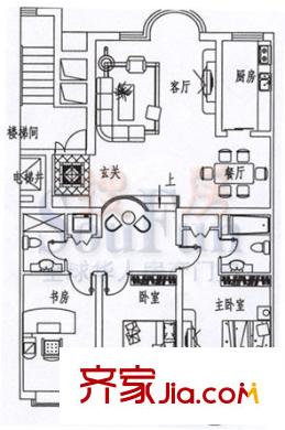 金色家園戶型圖3室2廳2衛(wèi)1廚