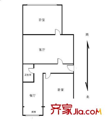 祥富里 2室 戶型圖