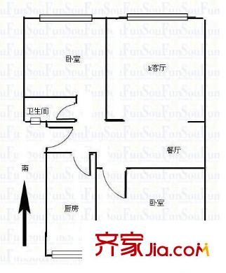 祥富里 2室 戶型圖