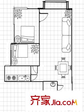 鷺港小區(qū) 0室 戶型圖
