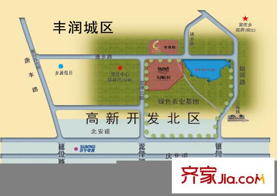 龍湖莊園交通圖