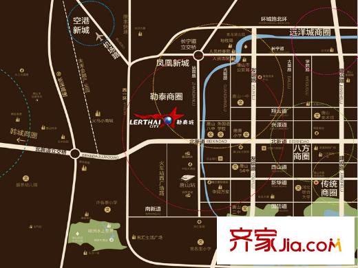 勒泰城交通區(qū)位圖