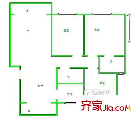 四季馨園戶型圖戶型圖 4室1廳1衛(wèi)1廚