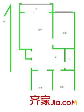 新都花園戶型圖戶型圖 2室1廳1衛(wèi)1廚