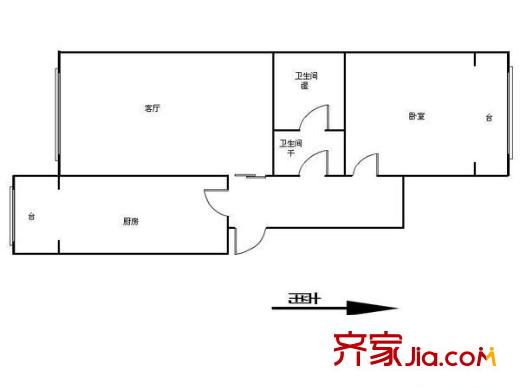 先春園隆春里戶型圖戶型圖 1室1廳1衛(wèi)1廚
