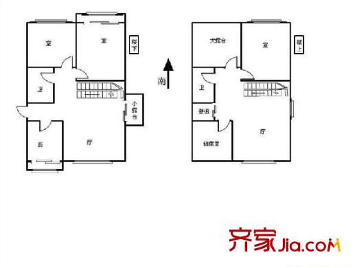 富裕廣場戶型圖戶型圖 4室2廳2衛(wèi)1廚