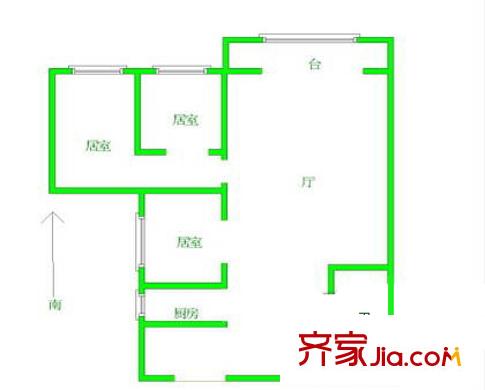 富裕廣場戶型圖戶型圖 3室1廳1衛(wèi)1廚