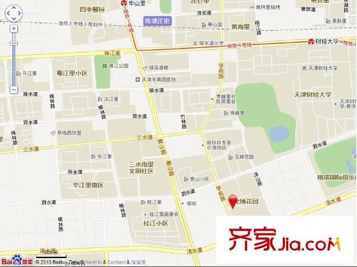 龍博花園交通圖