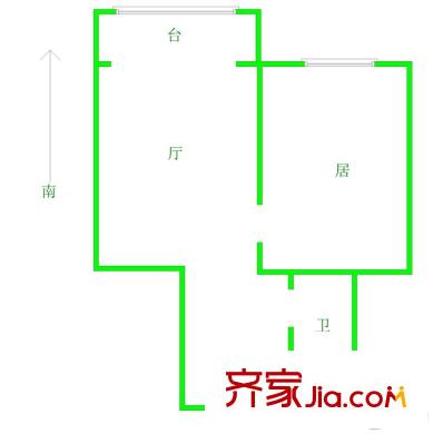 龍博花園戶型圖戶型圖 1室1廳1衛(wèi)1廚