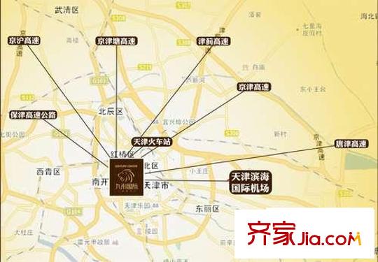 九州國際交通圖區(qū)位圖