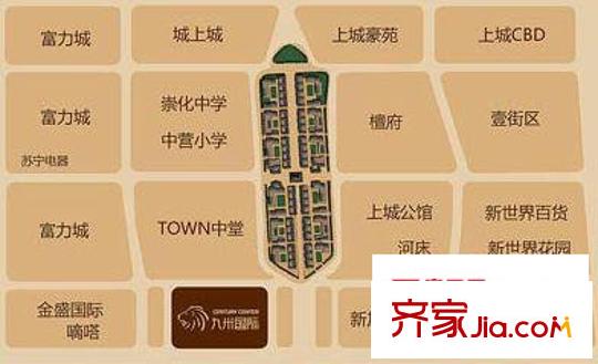 九州國際交通圖區(qū)位圖