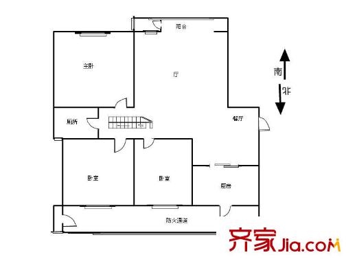盛達園戶型圖戶型圖 3室2廳1衛(wèi)1廚