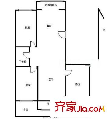 盛達(dá)園 3室 戶型圖
