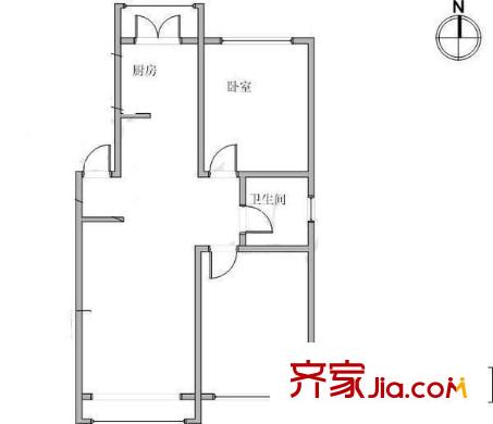 水上溫泉花園戶型圖戶型圖 2室1廳1衛(wèi)1廚