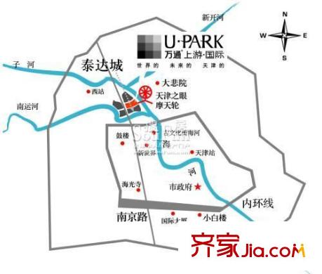 萬(wàn)通上游國(guó)際交通圖