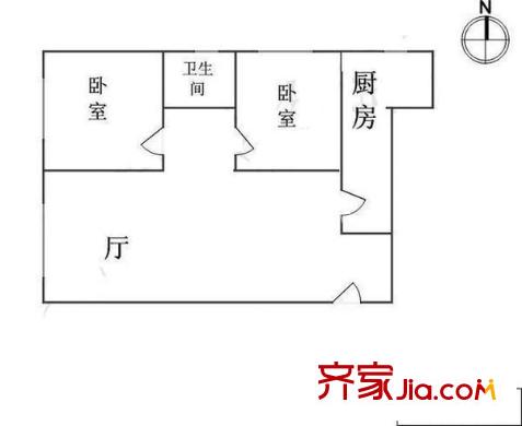 龍亭家園戶型圖戶型圖 2室1廳1衛(wèi)1廚