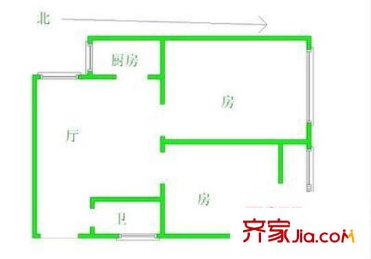 花好月園 3室 戶型圖