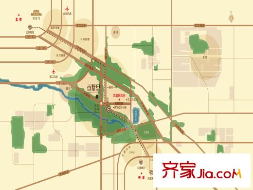 香墅里區(qū)位圖