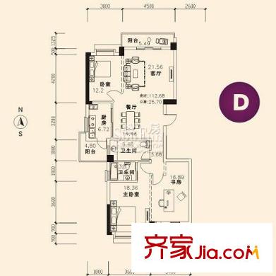 同馨花園二期戶型圖3室2廳 戶型圖 3室2廳2衛(wèi)