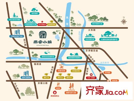 燕云小鎮(zhèn)區(qū)位圖