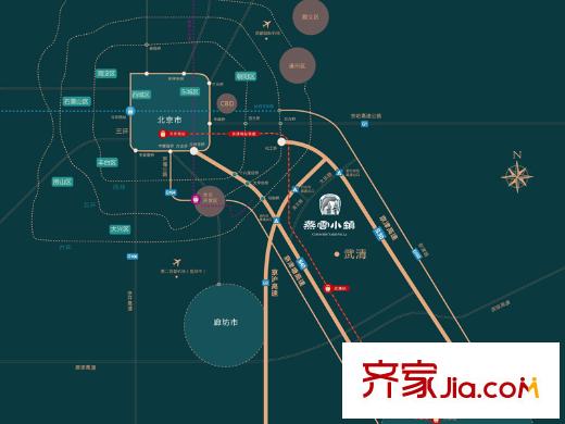 燕云小鎮(zhèn)區(qū)位圖