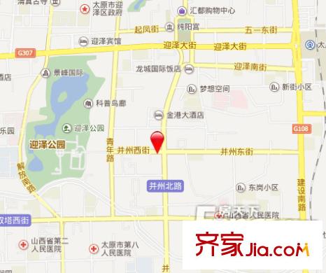 并州西街機械廳宿舍交通圖太原  