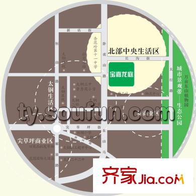 寶嘉龍庭交通圖