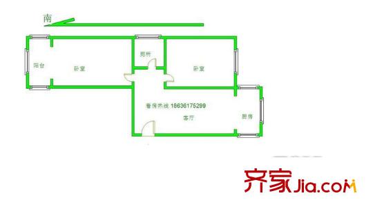 百年樹人戶型圖huxing 2室