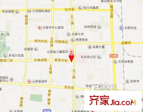 國師街勞動局宿舍交通圖太原  