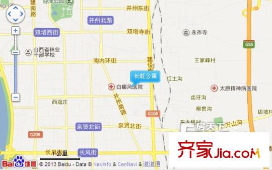 長(zhǎng)虹公寓交通圖太原  