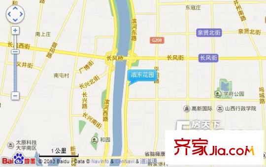 濱東花園交通圖太原  