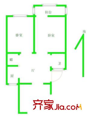 龍騰小區(qū) 3室 戶型圖