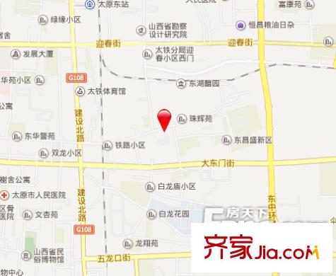 客車廠宿舍交通圖太原  