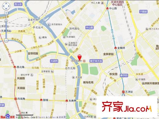 海河新天法桐墅交通圖