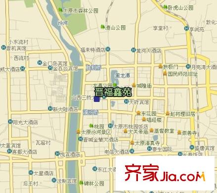 晉福鑫園交通圖