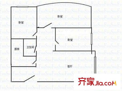 太原 國土廳宿舍 戶型圖