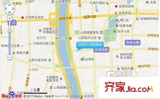 法院宿舍交通圖太原  