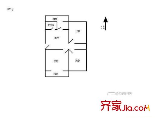 太原 富康苑5號 戶型圖