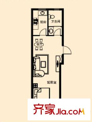 鴻潤嘉園3#戶型 3室2廳2衛(wèi)1廚