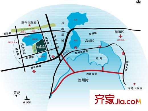 天一仁和之城區(qū)位圖